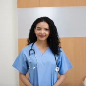 A nurse with essential nursing certifications in Dubai